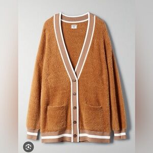 Aritzia Sundays Best Kitty fuzzy cardigan sweater